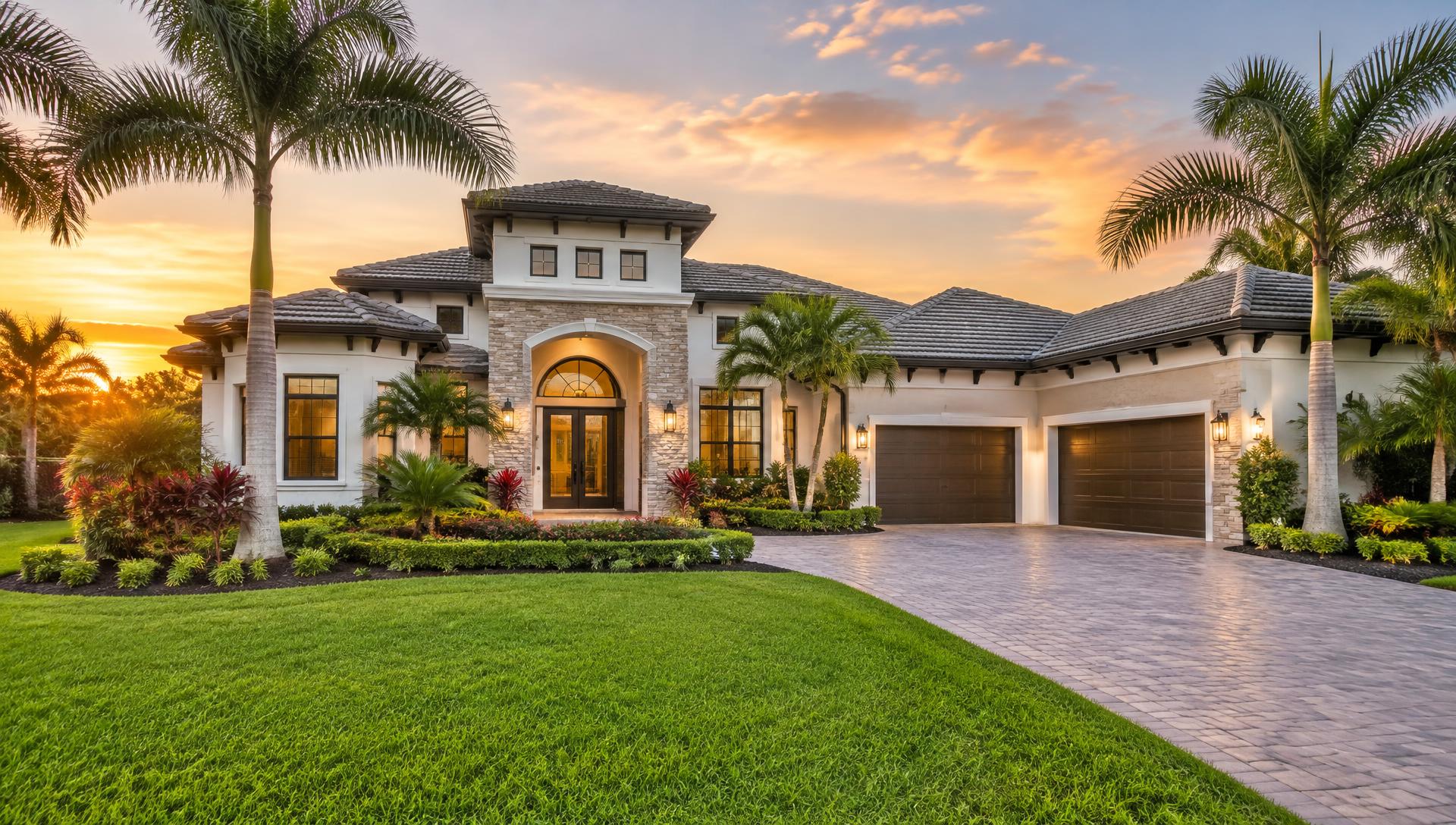Premium Central Florida home with manicured tropical landscaping